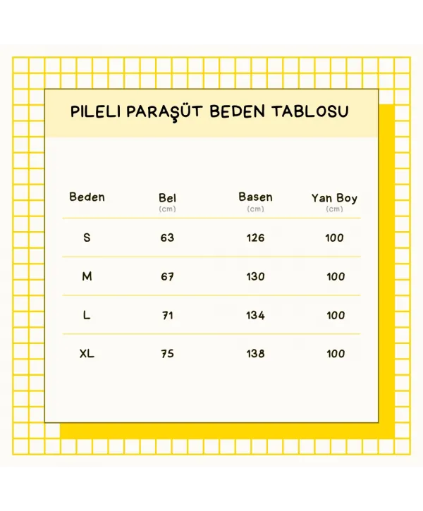 Pileli Paraşüt Pantolon