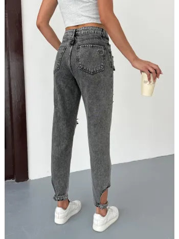 Yırtık Desenli Mom