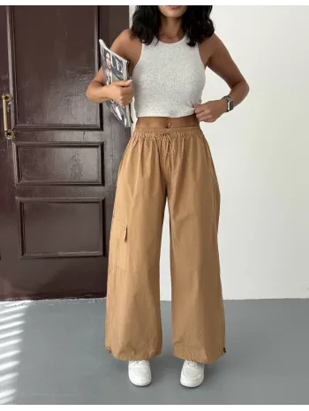 Koyu Kahve Paraşüt Pantolon