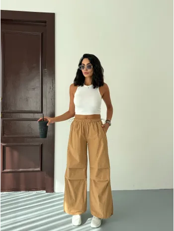 Pileli Paraşüt Pantolon