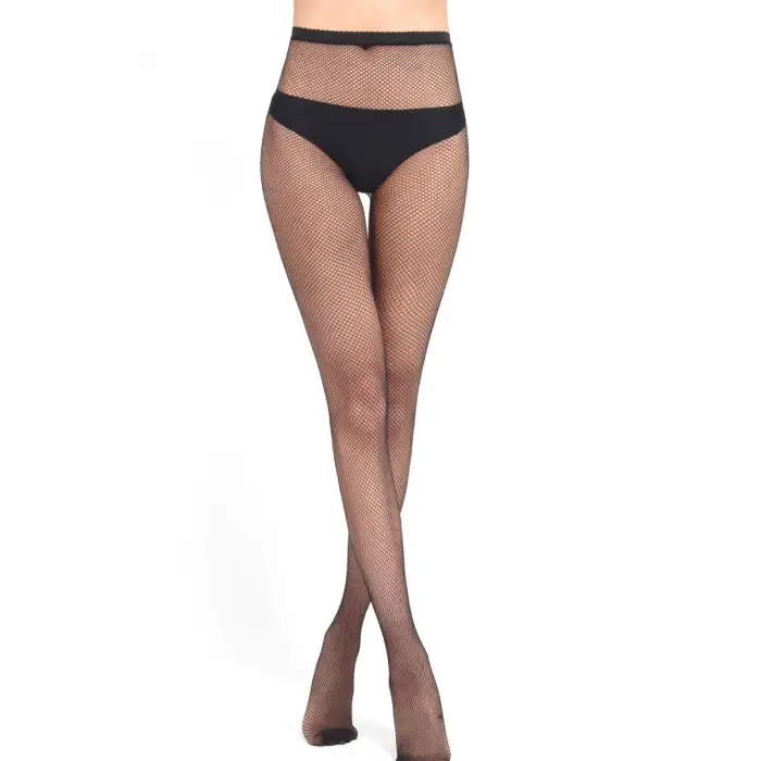 D Lingerie Siyah File Külotlu Çorap DM1288