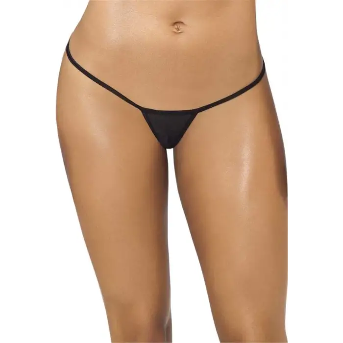 D Lingerie Siyah Tül Tanga DM1114