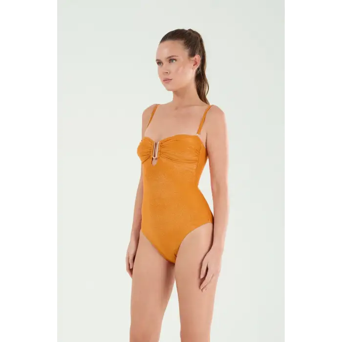 Orange Aksesuarlı İnce Askılı Mayo- DM12018