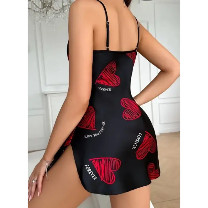 Rouge Forever Satin Askılı Gecelik DM1324