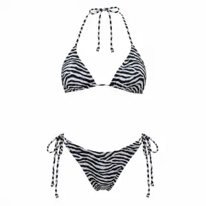 İmprimé Zèbre Üçgen Bikini Takımı- DM1966