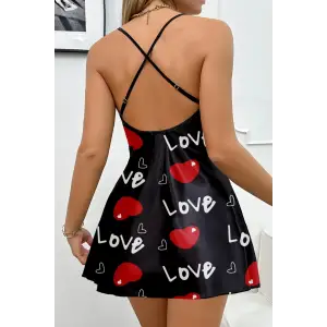 Noire Amorous Satin Mini Nightdress DM1325