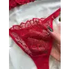 Rouge  Dantel Transparan Bralet Sütyen Takım DM1366