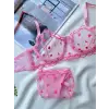 Roses À Cœurs Dantel Transparan Bralet Sütyen Takımı DM1361