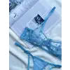 À Cœurs Bleus Dantel Transparan Bralet Sütyen Takımı DM1363