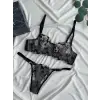 Fleur de Lune Dantel Transparan Bralet Sütyen Takımı DM1371