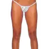 D Lingerie Beyaz Dantelli Tanga DM1165