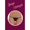 D Lingerie Sırt Dekolteli Transparan Kırmızı Leopar Gecelik DM1338
