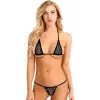 Noire Micro Lace Triangle Bra Ensemble DM1298