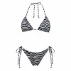 İmprimé Zèbre Üçgen Bikini Takımı- DM1966
