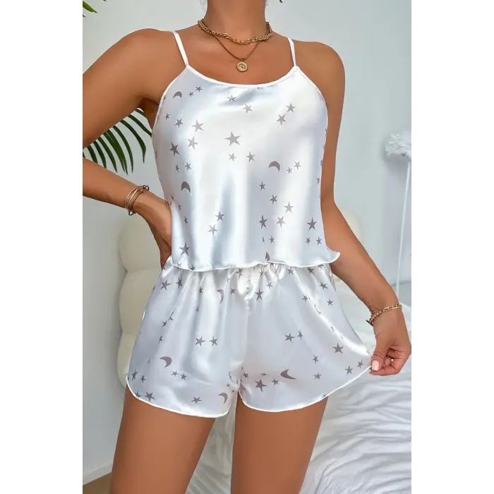 Blanche Luna Satin Short Gecelik Takım DM1327
