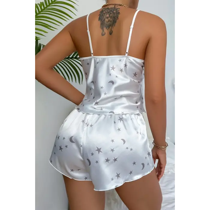 Blanche Luna Satin Short Gecelik Takım DM1327