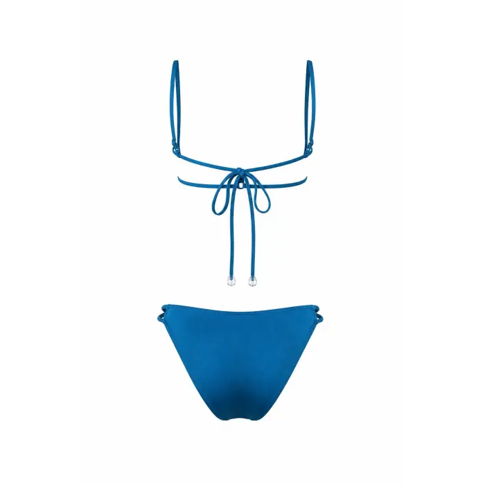 Bleu Pétrole Sporcu Bikini Takımı- DM1868