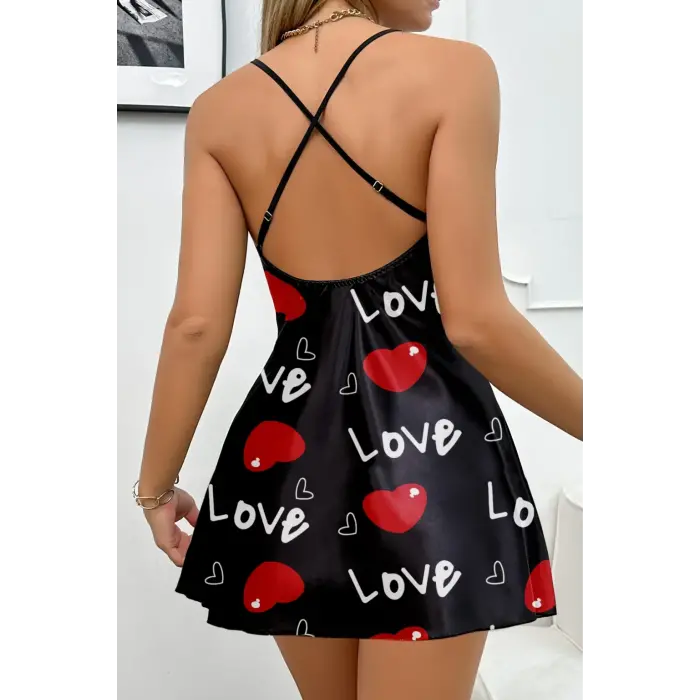 Noire Love Satin Mini Nigthligth Gecelik DM1325