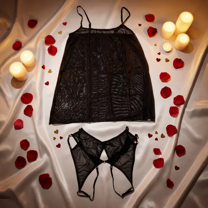 Noire Ultra Divine Line Transparan Babydoll Gecelik DM1304