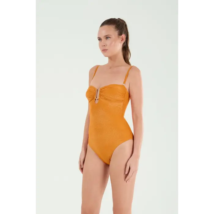 Orange Aksesuarlı İnce Askılı Mayo- DM12018