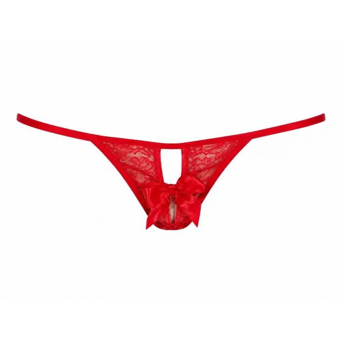 Rouge Sinistra Ouvert Tanga DM1244