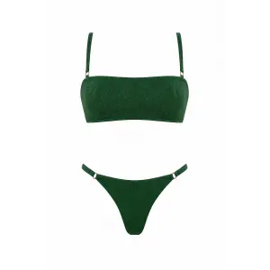 Kaki Straplez Bikini Takımı- DM11096