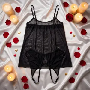 Noire Ultra Divine Line Transparan Babydoll Gecelik DM1304