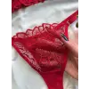 Rouge  Dantel Transparan Bralet Sütyen Takım DM1366