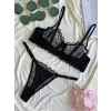 Noire Dantel Transparan Bralet Sütyen Takım DM1369