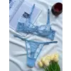 À Cœurs Bleus Dantel Transparan Bralet Sütyen Takımı DM1363