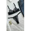 Infini Noir Dantel Transparan Bralet Sütyen Takımı DM1364
