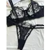 Noire Dantel Transparan Bralet Sütyen Takımı DM1382