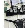 Noire Dantel Transparan Bralet Sütyen Takımı DM1382