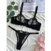 Noire Dantel Transparan Bralet Sütyen Takımı DM1382