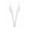 Blanche Seduction Transparan Deep V Bodysuit DM8130