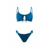 Bleu Pétrole Sporcu Bikini Takımı- DM1868