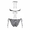 İmprimé Zèbre Üçgen Bikini Takımı- DM1966