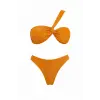 Orange Straplez, Tek Omuz Bikini Takımı - DM11042