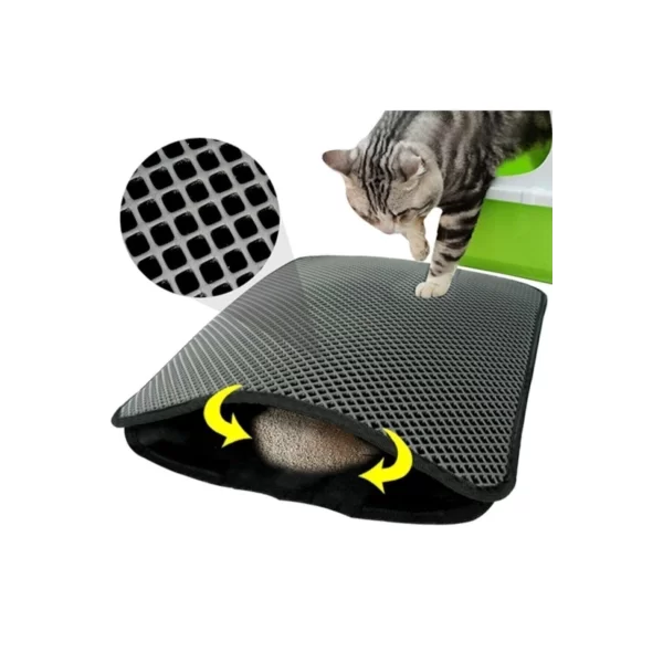 Elekli Kedi Tuvalet Önü Kedi Kum Paspası 1. Sınıf Materyal 40x50x0,7cm