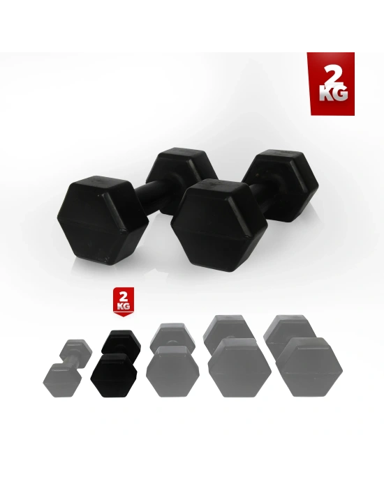 2 Kg Dambıl Seti (Demir Tozu) 2 Adet 2 Kg Dambıl