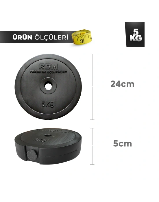 25 Kg Halter Seti ve Dambıl Seti (150 cm Uzun Bar)