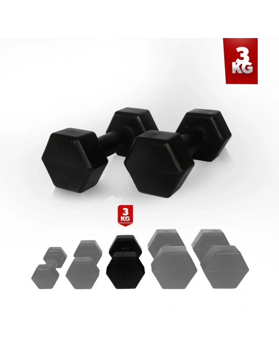 3 Kg Dambıl Seti (Demir Tozu) 2 Adet 3 Kg Dambıl