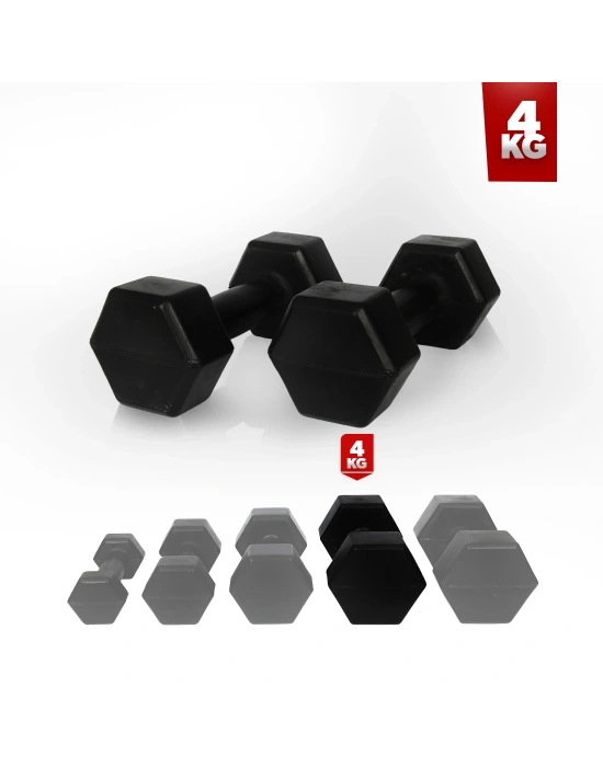 4 Kg Dambıl Seti (Demir Tozu) 2 Adet 4 Kg Dambıl