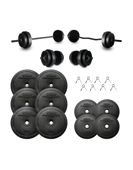 48 Kg Z-Bar Halter Seti ve Dambıl Seti