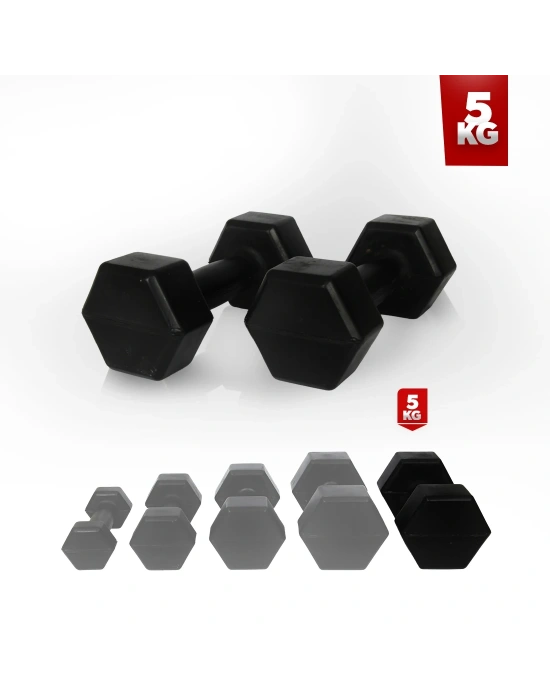 5 Kg Dambıl Seti (Demir Tozu) 2 Adet 5 Kg Dambıl