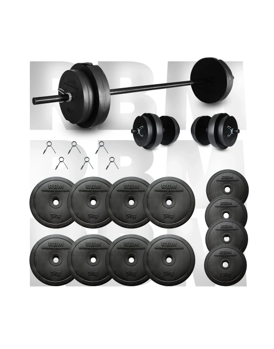 55 Kg Halter Seti ve Dambıl Seti