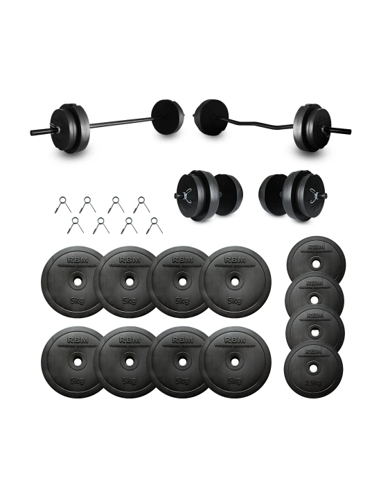 58 Kg Z-Bar Halter Seti ve Dambıl Seti