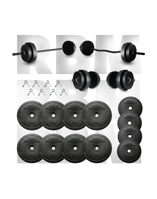 58 Kg Z-Bar Halter Seti ve Dambıl Seti
