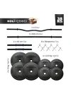 38 Kg Z-Bar Halter Seti ve Dambıl Seti