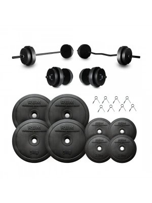 38 Kg Z-Bar Halter Seti ve Dambıl Seti